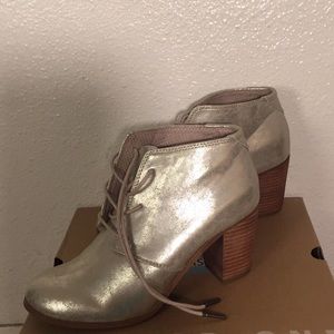 TOMS silver boots
